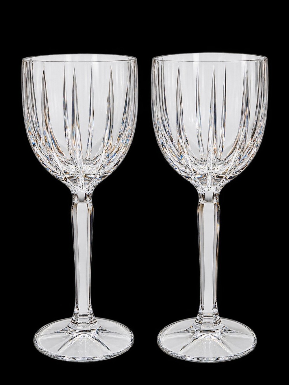 Marquis By Waterford Omega Crystal Wine Glass With Faceted Stem 12oz!